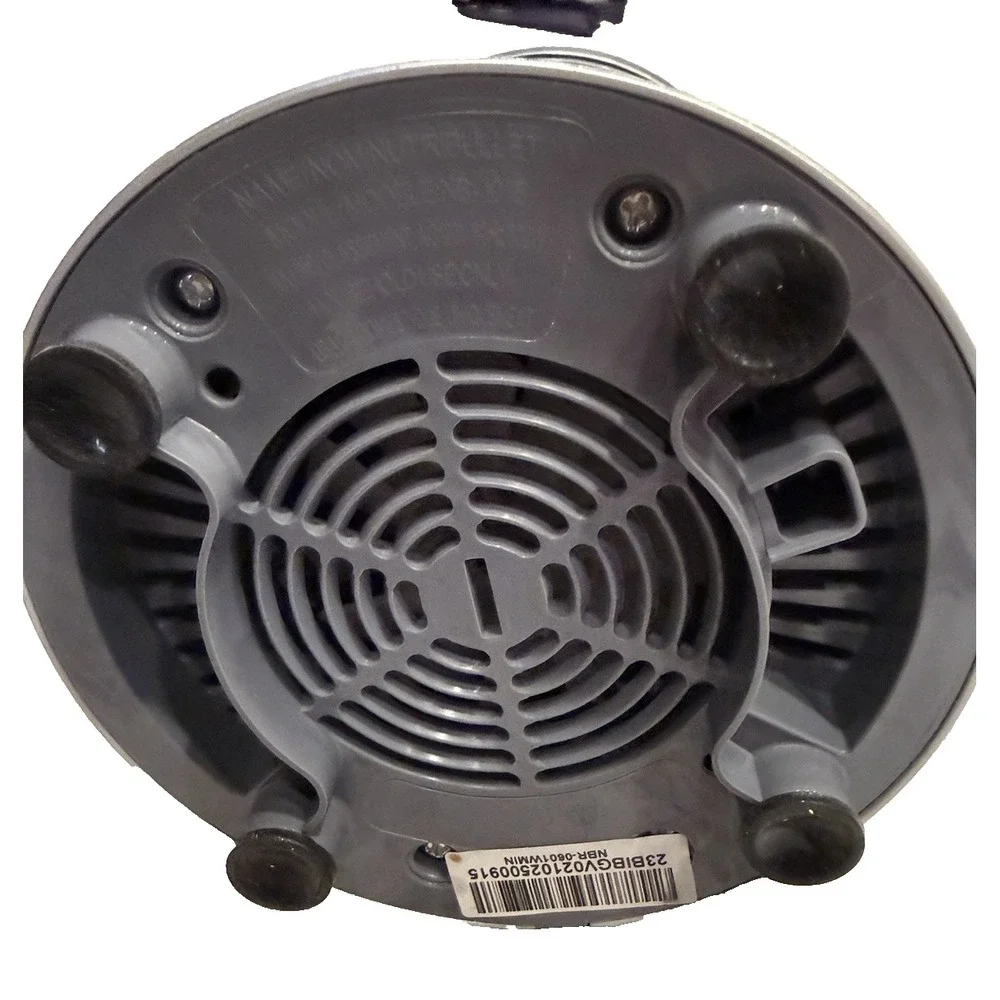 Nutribullet 600W Original Personal Blender Gray NBR-0601WM Cup Lid Ring Manual
